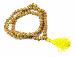Sandalwood Necklace 8mm Mala Pure Genuine Fragrant 108 Beads Meditation Prayer - £15.51 GBP