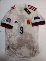 Romelu Lukaku #9 Belgium Euro 20/21 Match Slim Away Soccer Jersey 2020-2021 - $100.00