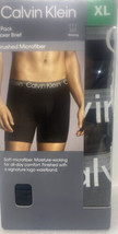 Calvin Klein Men&#39;s Microfiber Boxer Briefs 3 Pack (Black, XL) - £33.74 GBP