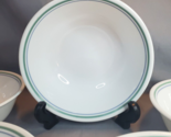 Corelle Country Cottage 6 1/4&quot; Soup Cereal Bowls Blue and Green Rim Set ... - $21.73