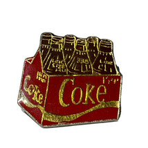 Coca-Cola Coke Bottles Soda Pack Atlanta Georgia Lapel Hat Pin Pinback - £6.25 GBP