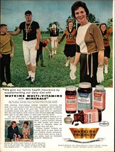 1963 print ad page - Watkins products cheerleader football advertising c6 - £19.22 GBP