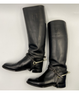 Marlborough Equestrian Leather Womens Sz UK 7.5 Black Riding Boots Engla... - $162.40 CAD