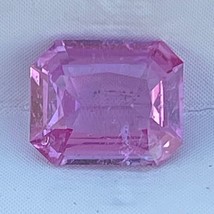 CERTIFIED 100% Natural 1.01 Cts Pink Sapphire Octagon Cut Loose Gemstone - £399.60 GBP