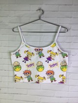 Nickelodeon Rugrats All Over Print Cropped Crop Tank Top Womens Juniors Size 1X - £21.65 GBP