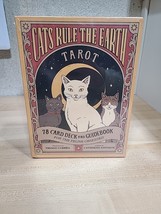 Cats Rule the Earth Tarot: 78-Card Deck and Guidebook for the Feline-Obs... - $27.69