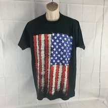 Vintage Fruit of the Loom XL Wild Oats T-Shirt Distressed American Flag ... - $29.99
