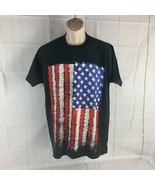 Vintage Fruit of the Loom XL Wild Oats T-Shirt Distressed American Flag ... - £23.58 GBP