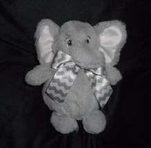 7&quot; Bearington Baby Collection Gray Elephant Stuffed Animal Plush Toy Soft Lovey - £15.28 GBP