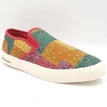Sun + Stone Men Slip On Sneakers Reins Size US 11M Red Green Yellow Paisley - $20.20