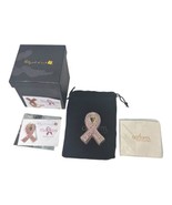 Art Form Objet d&#39;art #178 Trinket Pill Box The Cure Pink Ribbon Pink Jew... - $23.09 CAD