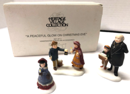 Dept 56 Dickens Village Accessory #58300 A Peaceful Glow on Christmas Eve 3 Pcs - £11.68 GBP