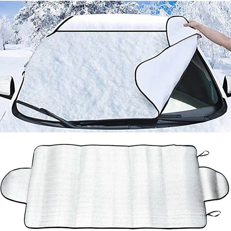 Car Snow Ice Protector Window Windshield Shield Sun Shade Front Rear Windshield - £10.78 GBP