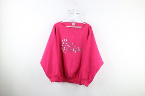 Vintage 90s Womens OSFA Proud to Be A Referees Wife Crewneck Sweatshirt ... - $29.65