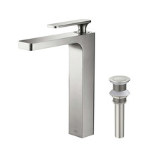 COMBO: Infinity Single Lavatory Faucet KBF1007BN + Pop-up Drain/Waste KP... - £157.00 GBP