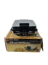 1985 Black and Decker 3-in-1 Nonstick Electric Waffle Maker Grill Griddl... - $44.50