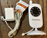 Hello Baby white Camera For Model HB24TX Tested &amp; Working Camera And Pow... - $17.82