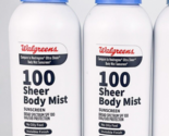 Walgreens SPF 100 Sunscreen Sheer Body Mist 5 oz Each Lot Of 2 bb10/24 - £25.39 GBP