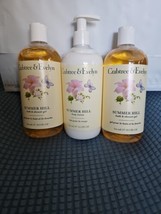 Crabtree &amp; Evelyn Summer Hill 2 Bath &amp; Shower Gel &amp; 1 Body Lotion 16.9 Oz Ea - £44.80 GBP