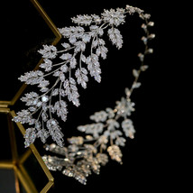 Fashion Women&#39;s Hair With Bridal Jewelry Tiaras Wedding Headband Jewelry  Leaves - £95.04 GBP
