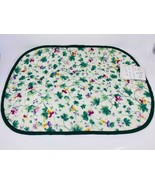 Placemat - Flower Print with Green Border By Allary Corp - £11.66 GBP