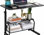 Corner Desk For Small Space Rolling Desk Mobile Computer Desk Home Offic... - $64.92