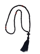100 Knots Traditional Wool Orthodox Prayer Rope Chotki Handmade Black Ko... - $24.45 CAD