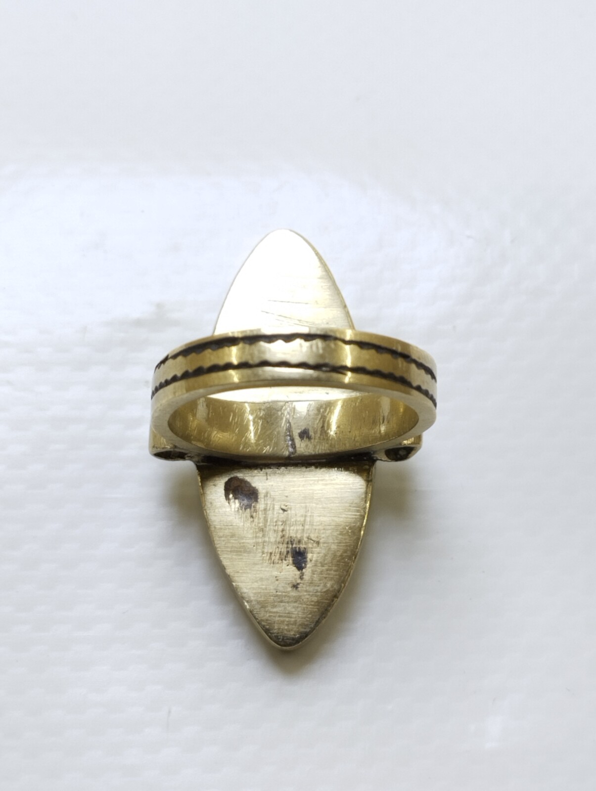 Tuareg Brass & Ebony Ring – Handmade Berber Tribal Jewelry from Morocco Item image 3