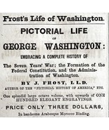Leary And Getz Life Of George Washington Advertisement 1841 Victorian DWZ3B - $56.09 CAD