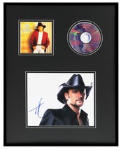 Tim McGraw Signed Framed 16x20 Not a Moment Too Soon CD &amp; Photo Display JSA - £193.60 GBP