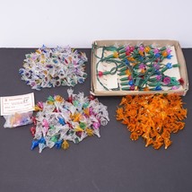 Lot 300+ Vintage Mid Century Christmas Light Bulb Cover Reflector Multicolored - £66.06 GBP