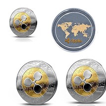 Gold Ripple Coin Commemorative Round Collector - One Coin w/ Random Desi... - £2.32 GBP