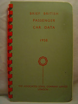 Brief British Passenger Car Data, 1958 - Specs on all 24 brands NEAR FINE! - £17.61 GBP