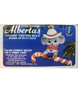 VTG 1987 Alberta&#39;s Student Ceramic Casting Mold A-496 Cowboy Mouse on Ca... - $32.32