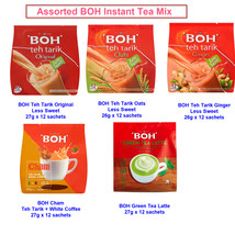 BOH Instant Tea Mix Teh Tarik Cham Original Ginger Green Tea Oat Less Sugar - £31.02 GBP