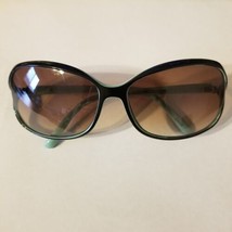 Women&#39;s Black/Teal Accent Retro Style Minimalistic Fashion Sunglasses - $17.82