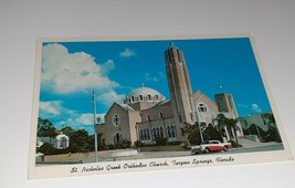 Tarpon Springs Florida St. Nicholas Greek Orthodox Church 1957 Buick Cen... - £4.69 GBP