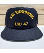 Vintage USS Rushmore MILITARY Hat LSD-47 Ship Hat New Made In USA New Er... - $40.61 CAD