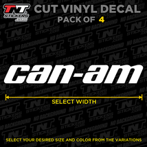 Can-Am Logo Can am Canam Vinyl Decal Sticker – Pack of 4 – Select Size &amp;... - $3.00+