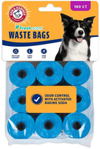 Arm and Hammer Dog Waste Refill Bags Fresh Scent Blue 1620 count (9 x 180 ct) Ar - £92.15 GBP