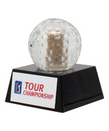 2018 PGA Tour Championship Used Bunker Sand Filled Crystal Golf Ball Fan... - £53.80 GBP