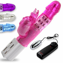 Rabbit Vibrator DRAGON Waterproof Swirls with Classic Egg Bullet - £14.94 GBP