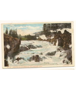 Cascades of the Firehole Yellowstone National Park linen Postcard Unused - $110.41 MXN