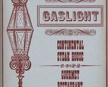 Gaslight Continental Steak House Menu Whalley Ave New Haven Connecticut - $44.51