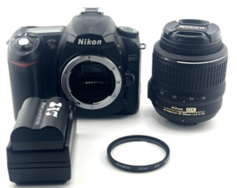 Nikon D50 Digital SLR Camera with AF S DX Nikkor 18-55mm VR Lens Kit - $137.13