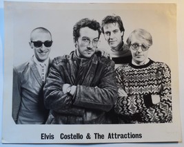 Elvis Costello &amp; The Attractions 3 Photos Queen&#39;s University 1978 Concert &amp; Pres - £27.97 GBP