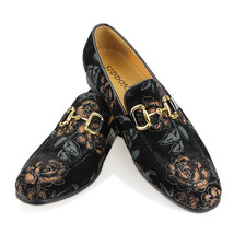 Ival luxury casual one step breathabl loafers synthetic floral fashion metal decoration thumb200