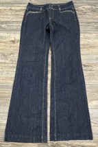 White House Black Market Trouser Leg Jeans Women&#39;s Sz. 4R Pants &quot;Feel Be... - $17.82