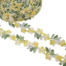 10 Yards Floral Venice Lace Applique Flower Lace Trim Ribbon Embroidered Lace Fa - £21.88 GBP