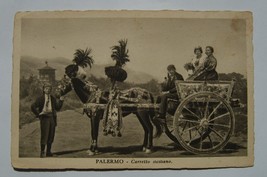 Old Postcard Italy Sicilia PALERMO Carretto siciliano - carriage coach -... - £8.99 GBP